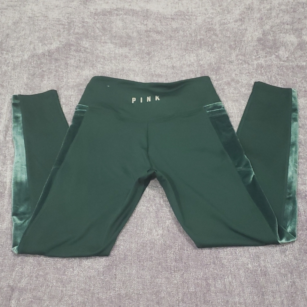 VS PINK HIGH WAIST FLEECE LINED VELVET LEGGING